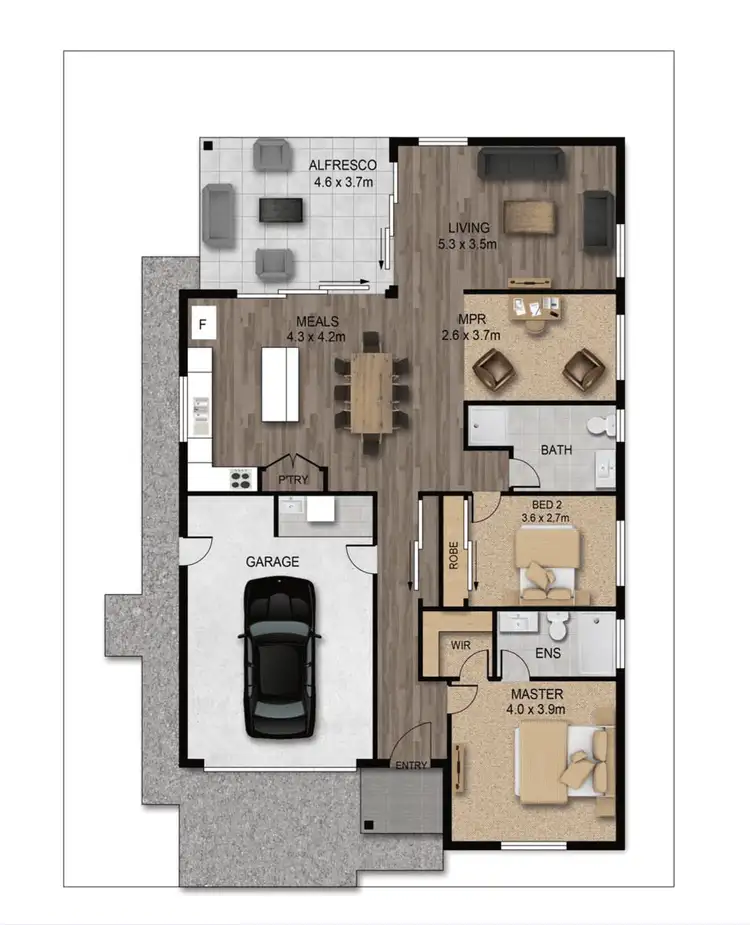 Floorplan of Homely house listing, Lot 68 Bowman Vista, Kendall NSW 2439