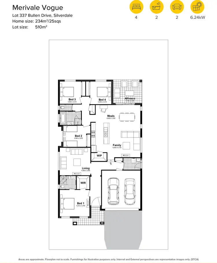 Floorplan of Homely house listing, Lot 337 Bullen Drive, Silverdale NSW 2752