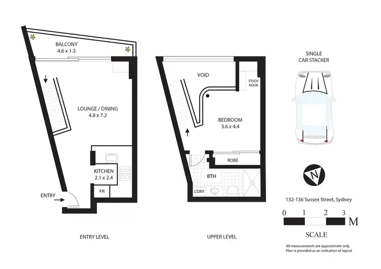 Floorplan of Homely apartment listing, 503/132 Sussex Street, Sydney NSW 2000