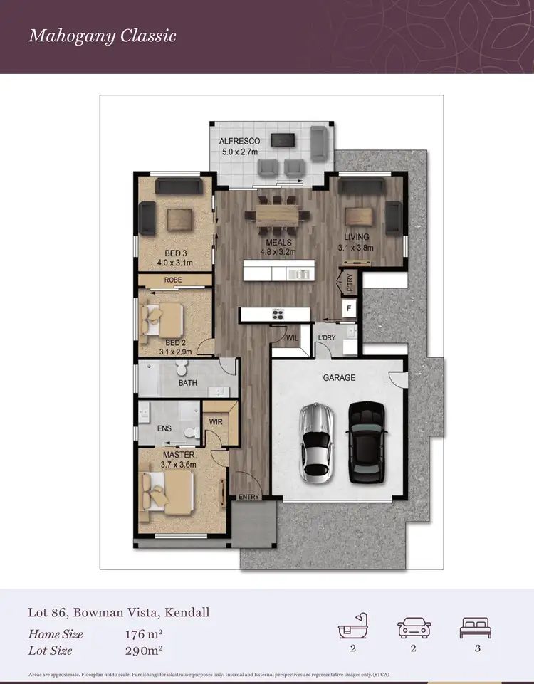 Floorplan of Homely house listing, Lot 86 Bowman Vista, Kendall NSW 2439