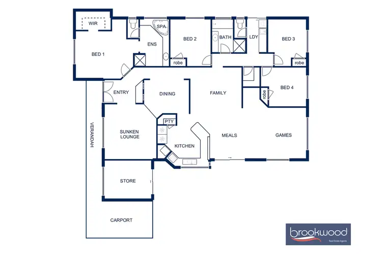 Floorplan of Homely house listing, 7 Ridgeway Place, Mahogany Creek WA 6072