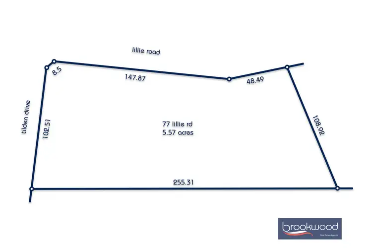 Floorplan of Homely land listing, 77 Lillie Road, Gidgegannup WA 6083