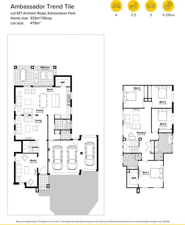 Floorplan of Homely house listing, Lot 817 Arnhem Road, Edmondson Park NSW 2174
