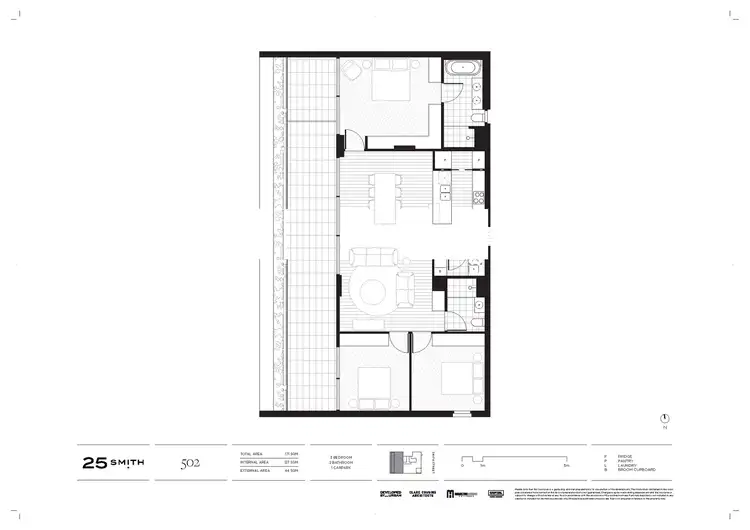 Floorplan of Homely apartment listing, 502/25 Smith Street, Fitzroy VIC 3065