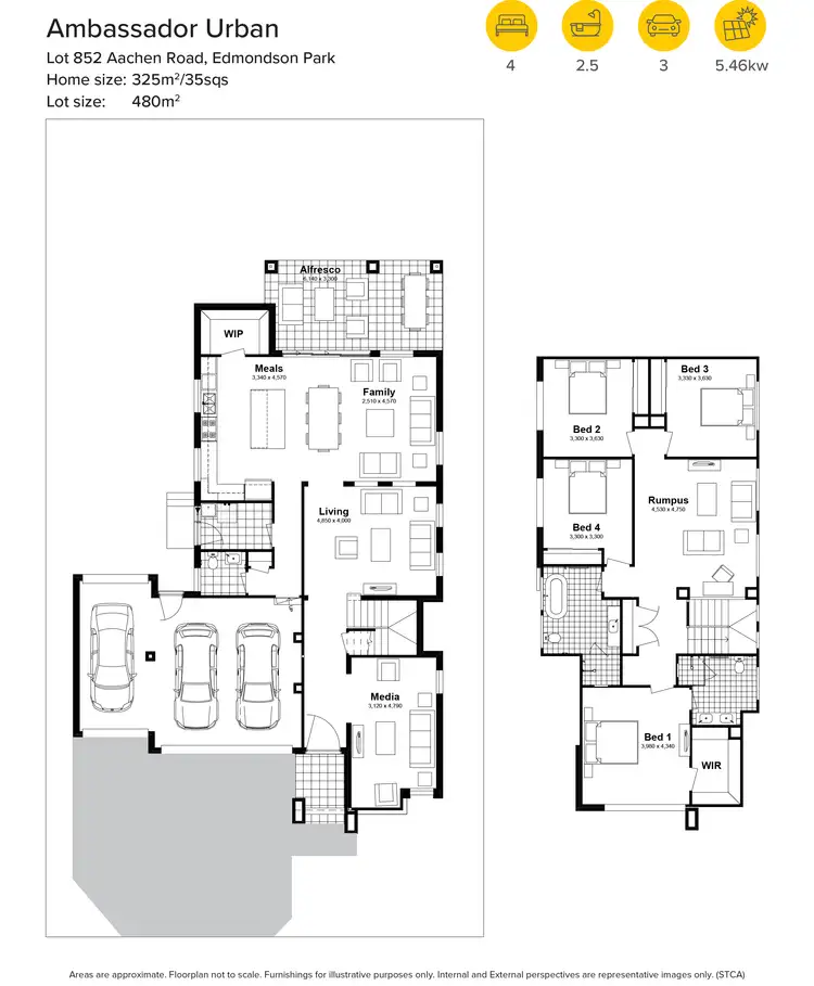 Floorplan of Homely house listing, Lot 852 Aachen Road, Edmondson Park NSW 2174
