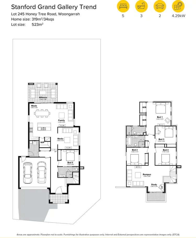 Floorplan of Homely house listing, Lot 245 Honey Tree Road, Woongarrah NSW 2259
