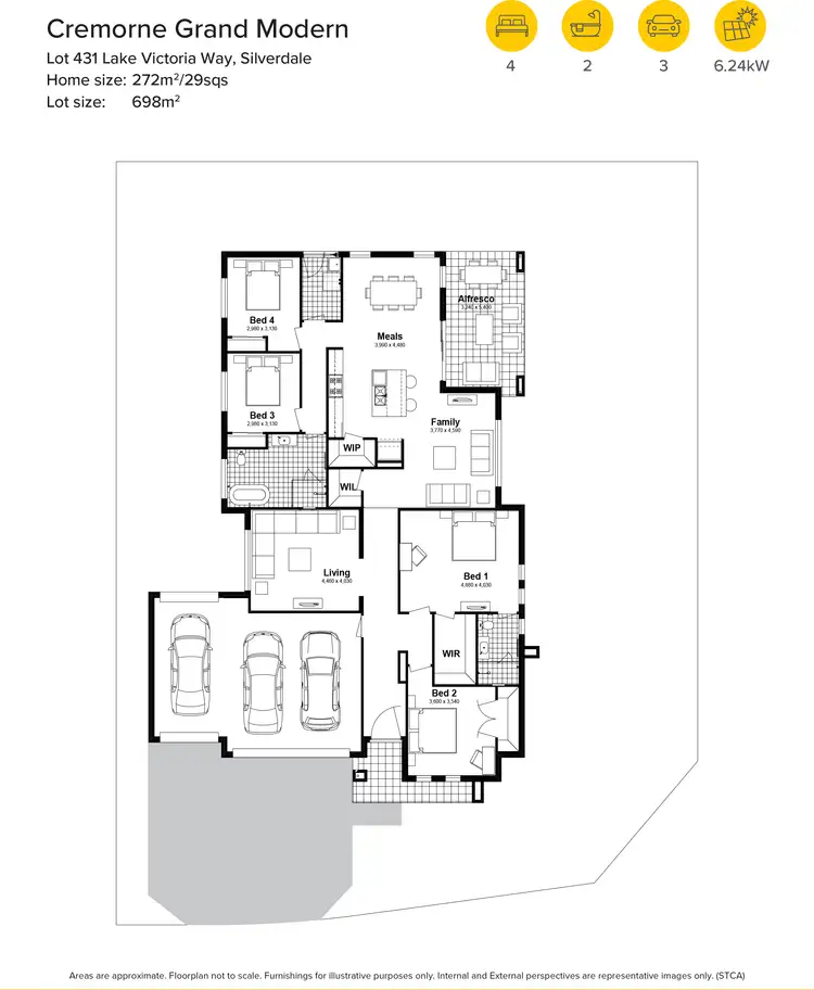 Floorplan of Homely house listing, Lot 431 Lake Victoria Way, Silverdale NSW 2752