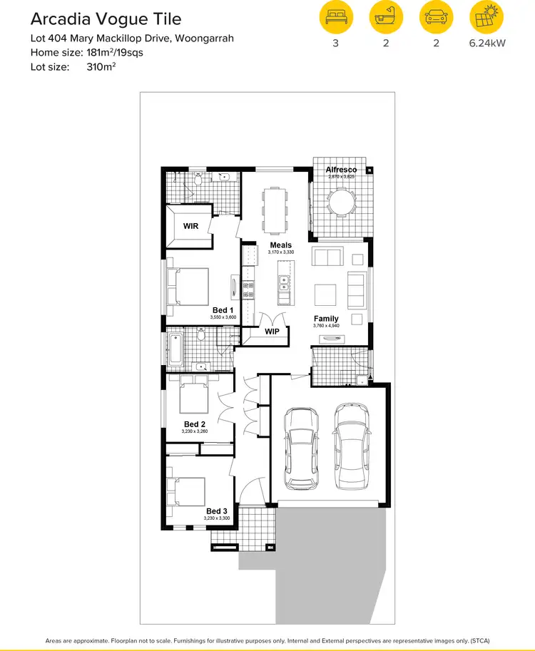 Floorplan of Homely house listing, 38 Mary Mackillop Drive, Woongarrah NSW 2259