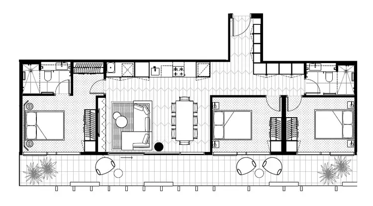 Floorplan of Homely apartment listing, 701/5 Wominjeka Walk, West Melbourne VIC 3003