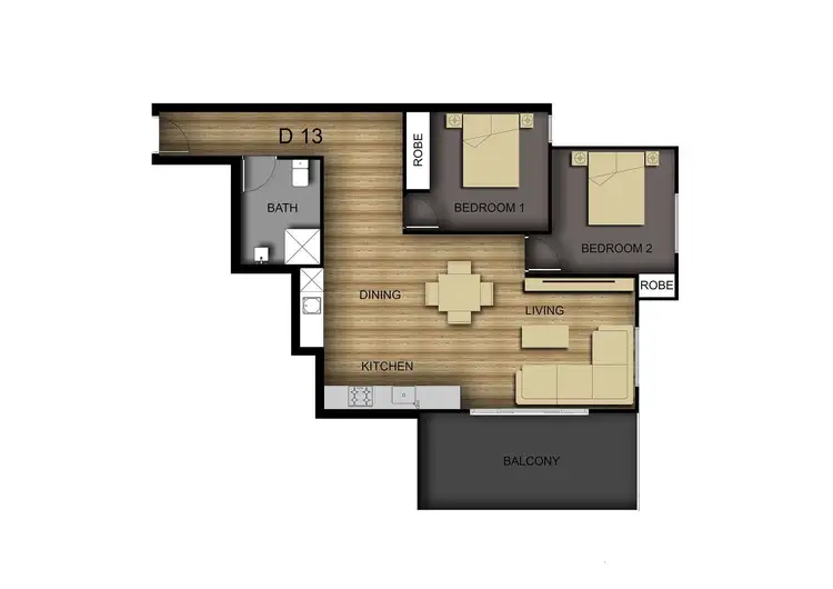 Floorplan of Homely apartment listing, 13/8-10 Maury Road, Chelsea VIC 3196