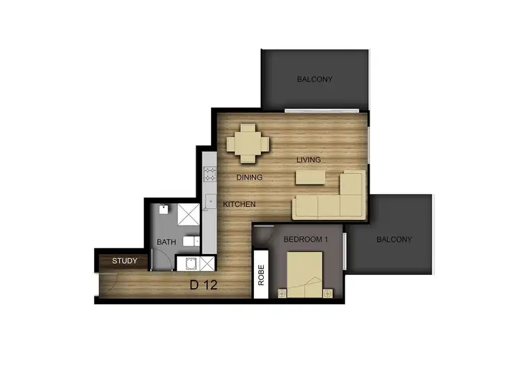 Floorplan of Homely apartment listing, 12/8-10 Maury Road, Chelsea VIC 3196