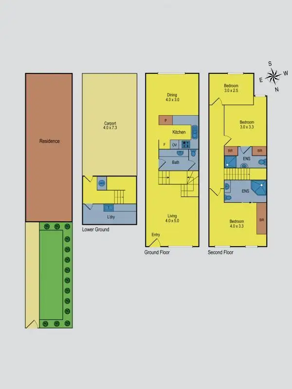 Floorplan of Homely townhouse listing, 11/2A Cameron Road, Essendon VIC 3040