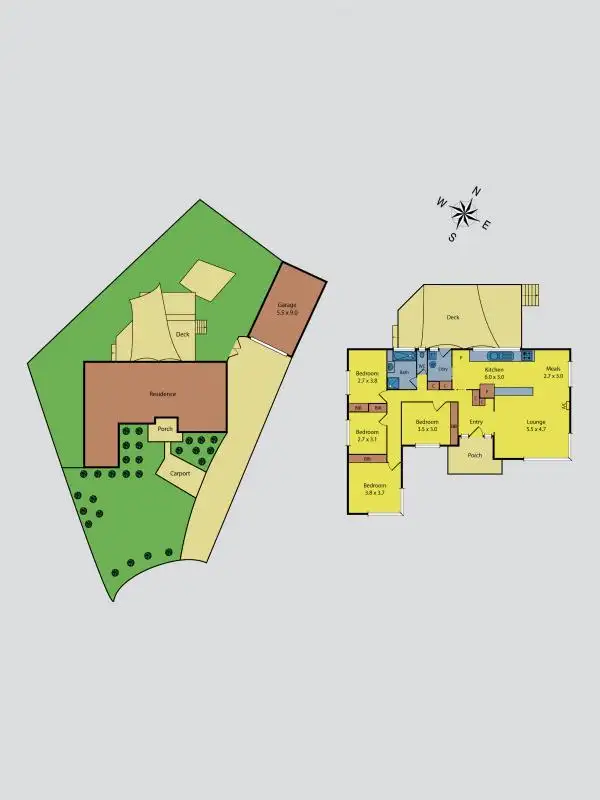 Floorplan of Homely house listing, 10 Ronald Court, Sunbury VIC 3429