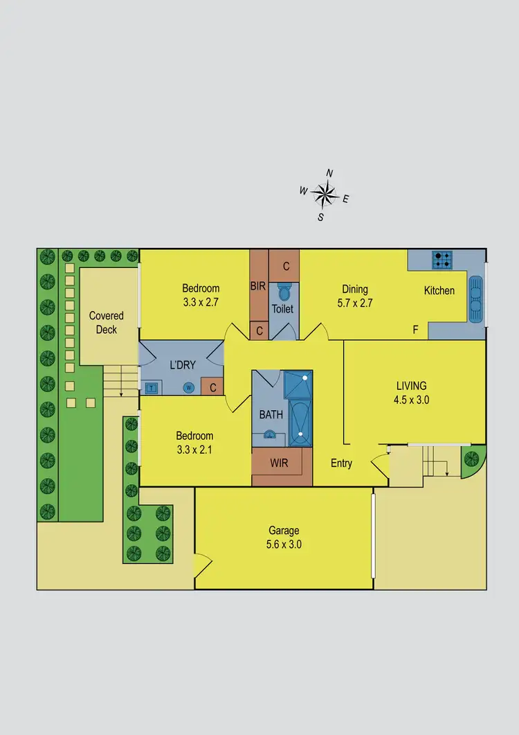 Floorplan of Homely unit listing, 3/24 Gladstone Parade, Glenroy VIC 3046