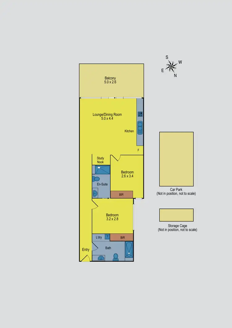 Floorplan of Homely apartment listing, 78/100 Keilor Road, Essendon North VIC 3041