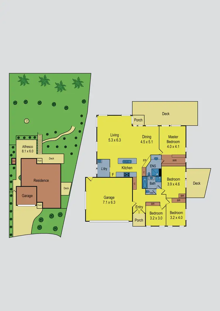 Floorplan of Homely house listing, 71 Yellow Gum Boulevard, Sunbury VIC 3429