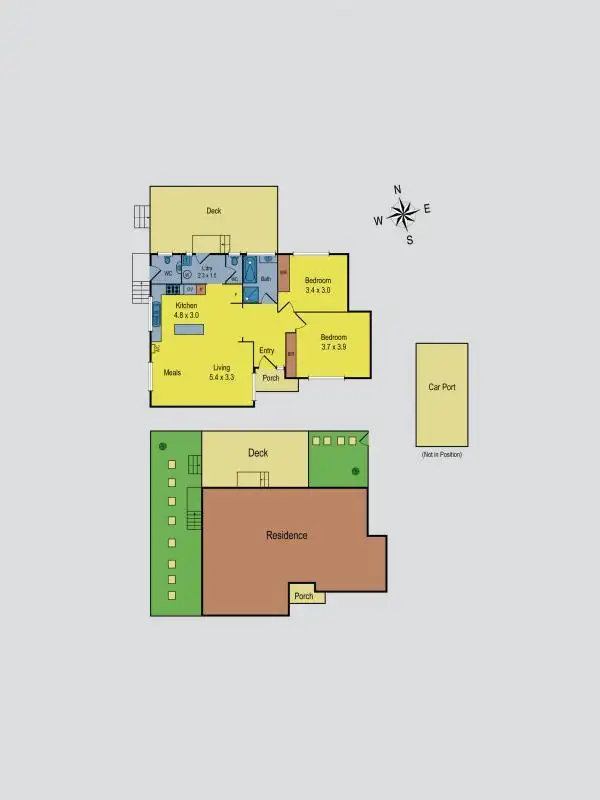 Floorplan of Homely unit listing, 4/67 Hoffmans Road, Niddrie VIC 3042