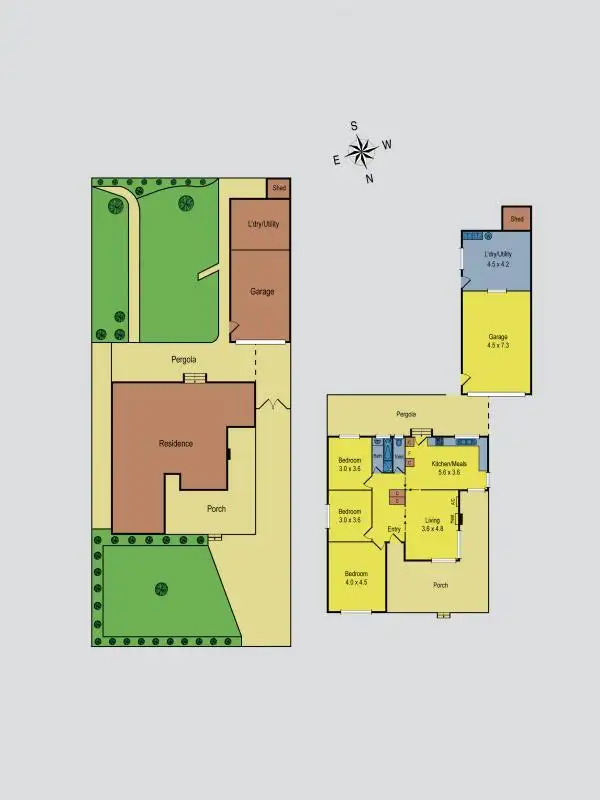 Floorplan of Homely house listing, 45 Denys Street, Fawkner VIC 3060