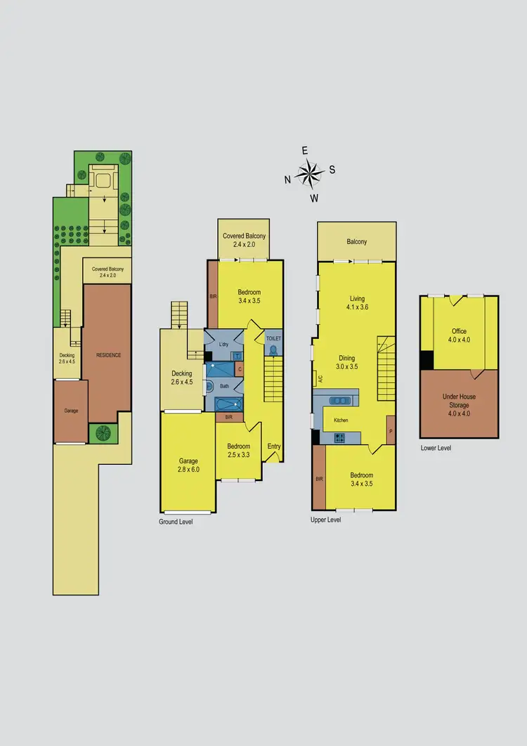 Floorplan of Homely house listing, 6 Bourke Street, Essendon West VIC 3040