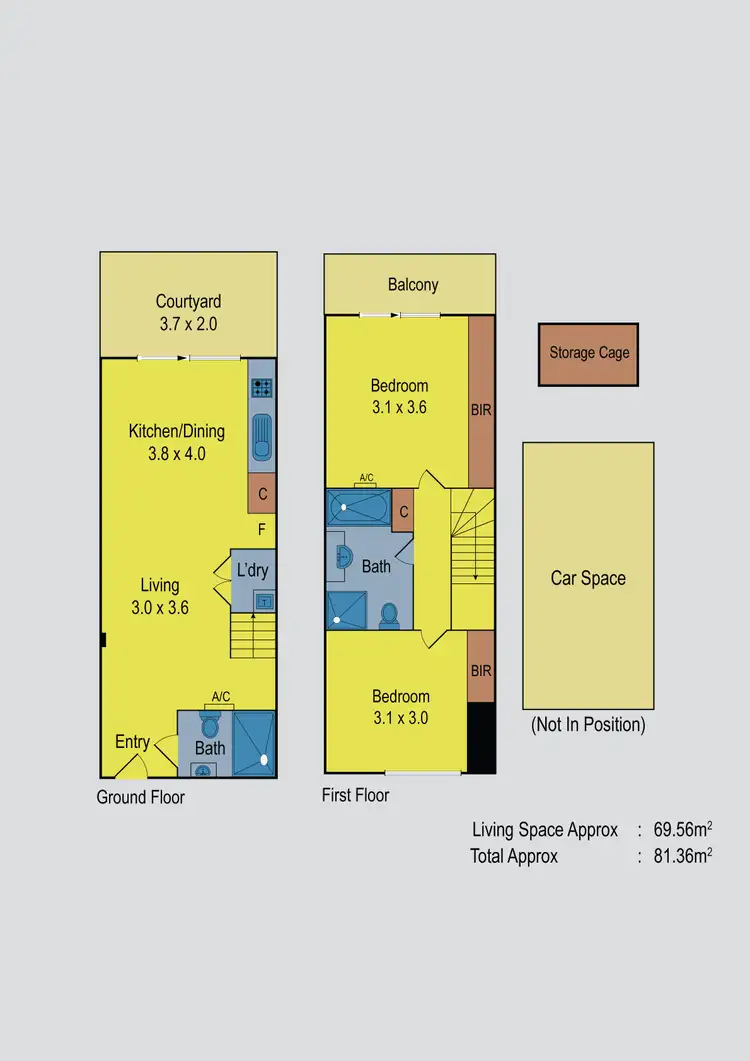 Floorplan of Homely townhouse listing, 6/39 Sandown Road, Ascot Vale VIC 3032