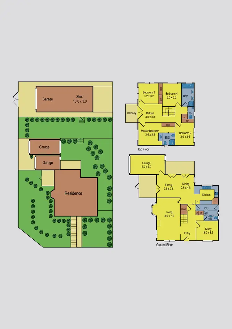 Floorplan of Homely house listing, 10 Bundanoon Avenue, Sunbury VIC 3429