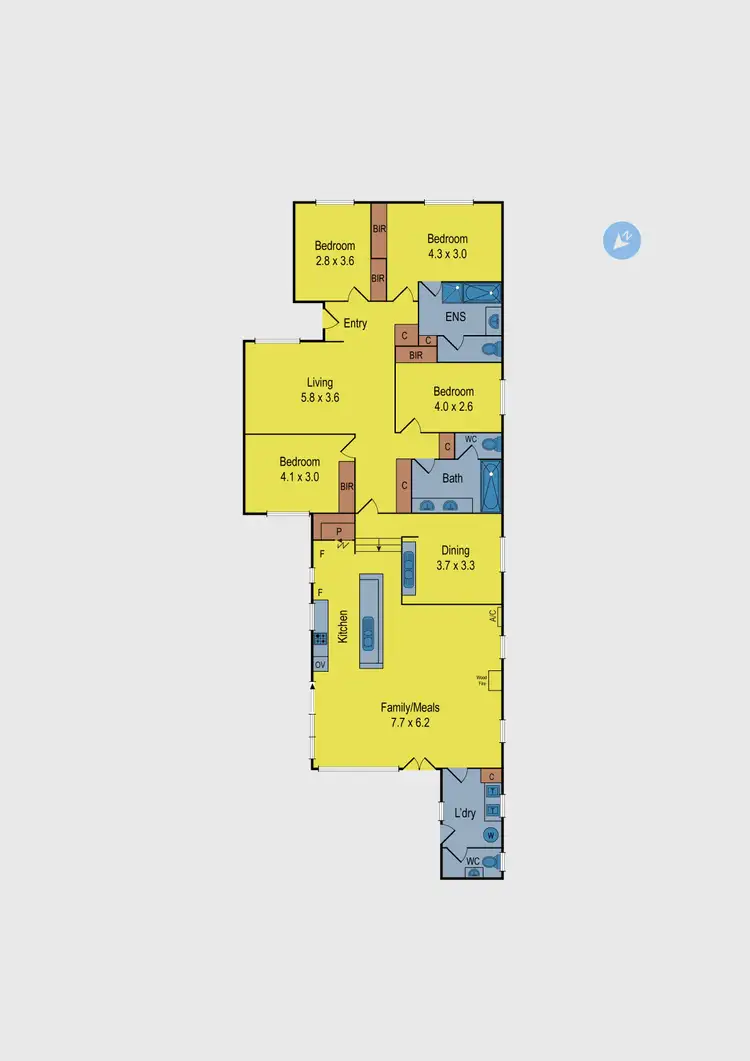 Floorplan of Homely house listing, 26 and 28 Powlett Street, Sunbury VIC 3429