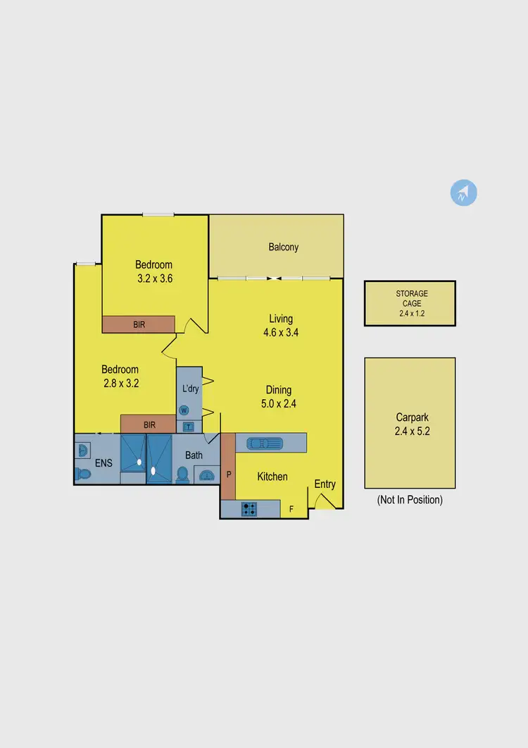 Floorplan of Homely apartment listing, 112/8 Burrowes Street, Ascot Vale VIC 3032