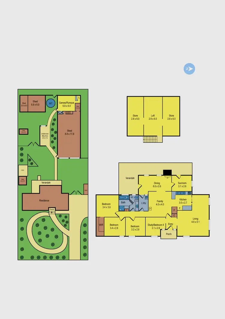 Floorplan of Homely house listing, 2405 Melbourne-Lancefield Road, Romsey VIC 3434