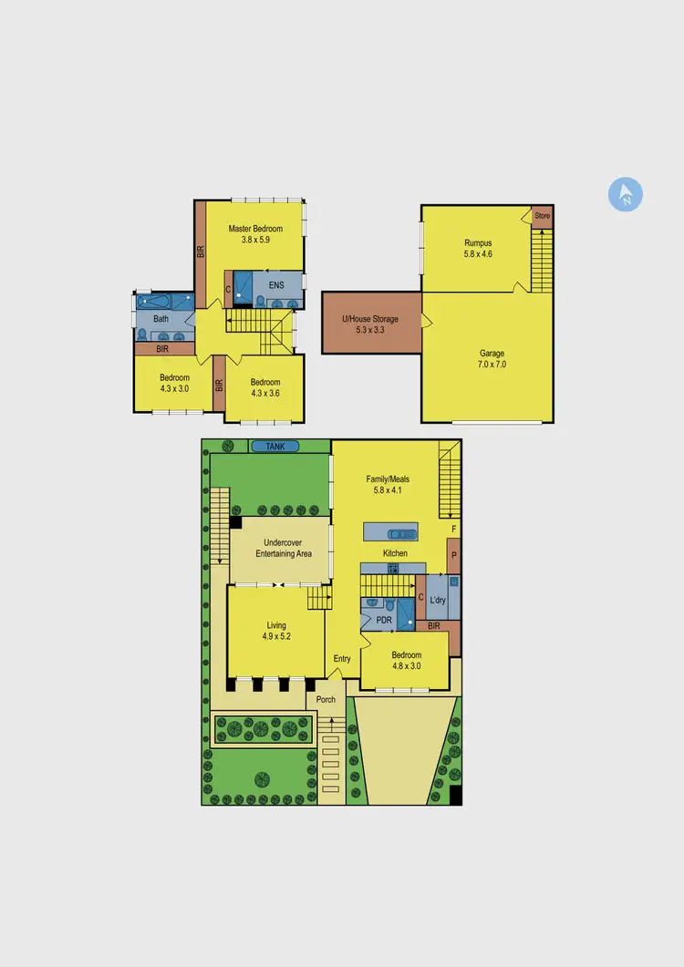 Floorplan of Homely townhouse listing, 112 Baroda Street, Travancore VIC 3032
