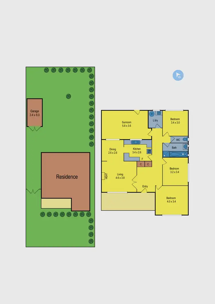 Floorplan of Homely house listing, 6 Edgar Street, Hadfield VIC 3046