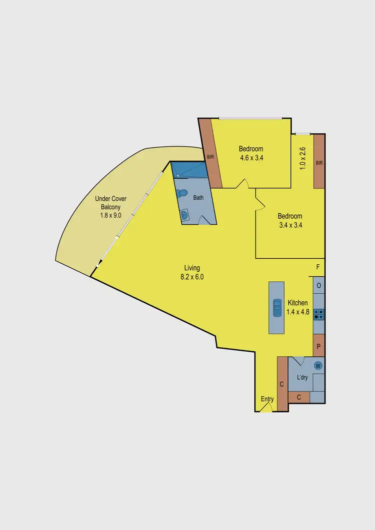 Floorplan of Homely apartment listing, 31/1 Woodward Way, Caroline Springs VIC 3023