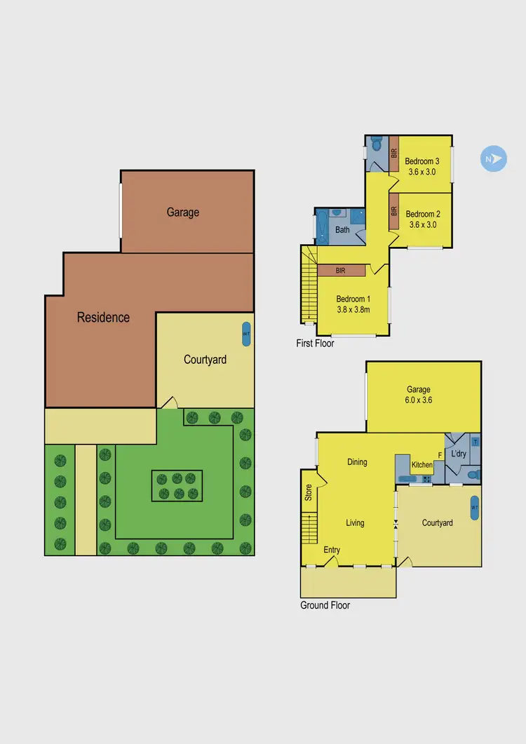 Floorplan of Homely townhouse listing, 1/19 Greenwood Street, Pascoe Vale South VIC 3044