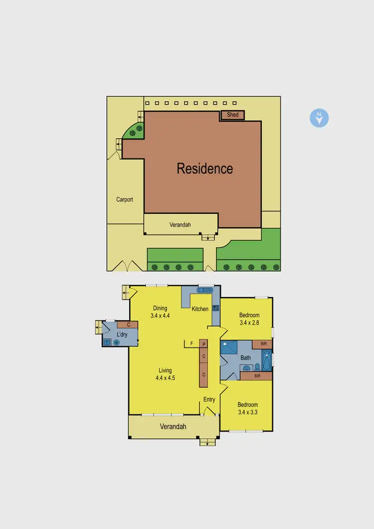 Floorplan of Homely unit listing, 1A Peronne Street, Pascoe Vale South VIC 3044