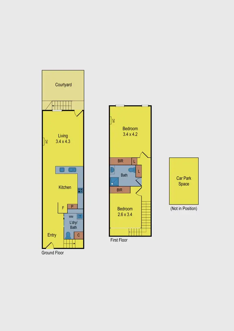 Floorplan of Homely townhouse listing, 5/1 Industry Lane, Coburg VIC 3058