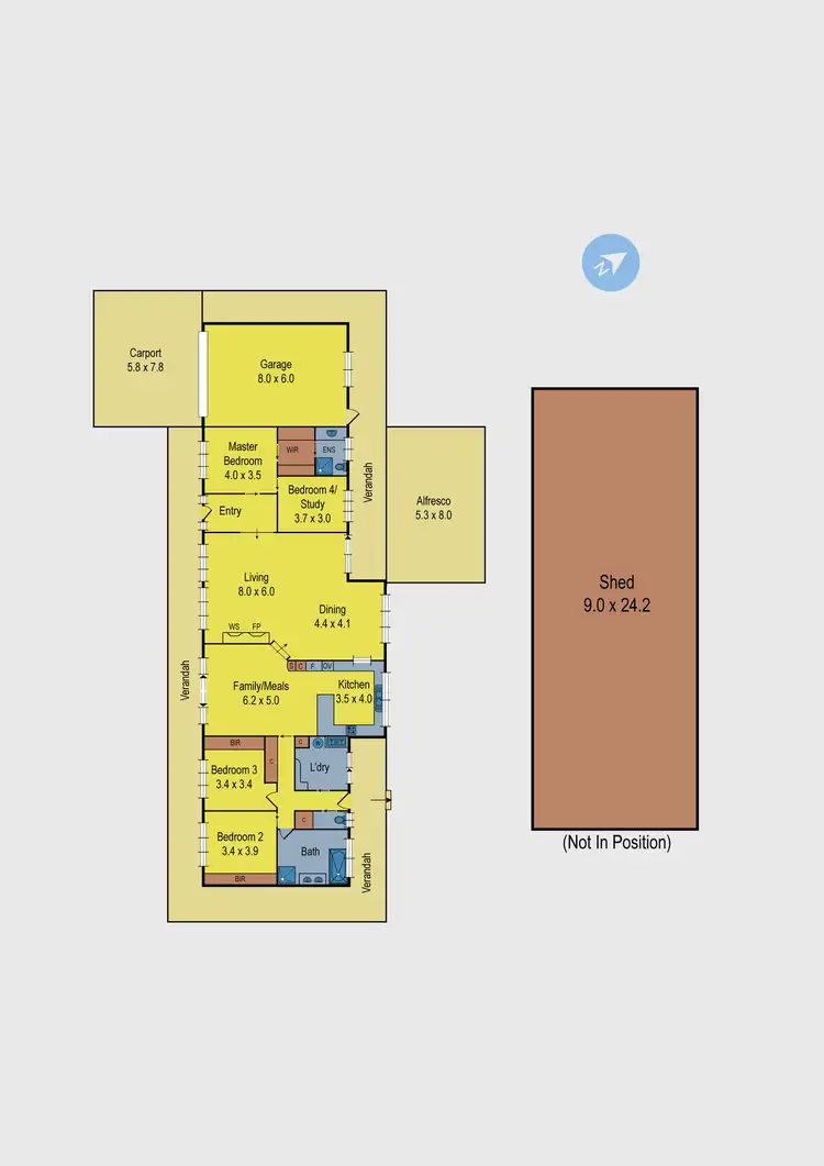 Floorplan of Homely house listing, 149 Yaamba Drive, Riddells Creek VIC 3431