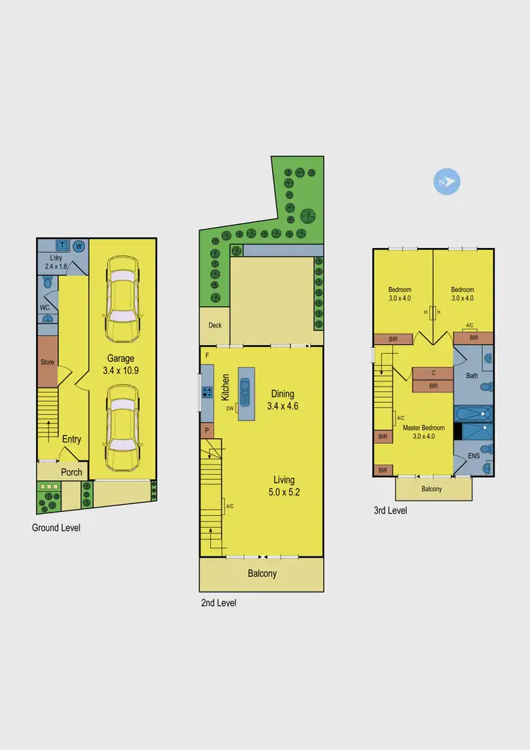 Floorplan of Homely townhouse listing, 24/24 Craig Street, Keilor East VIC 3033