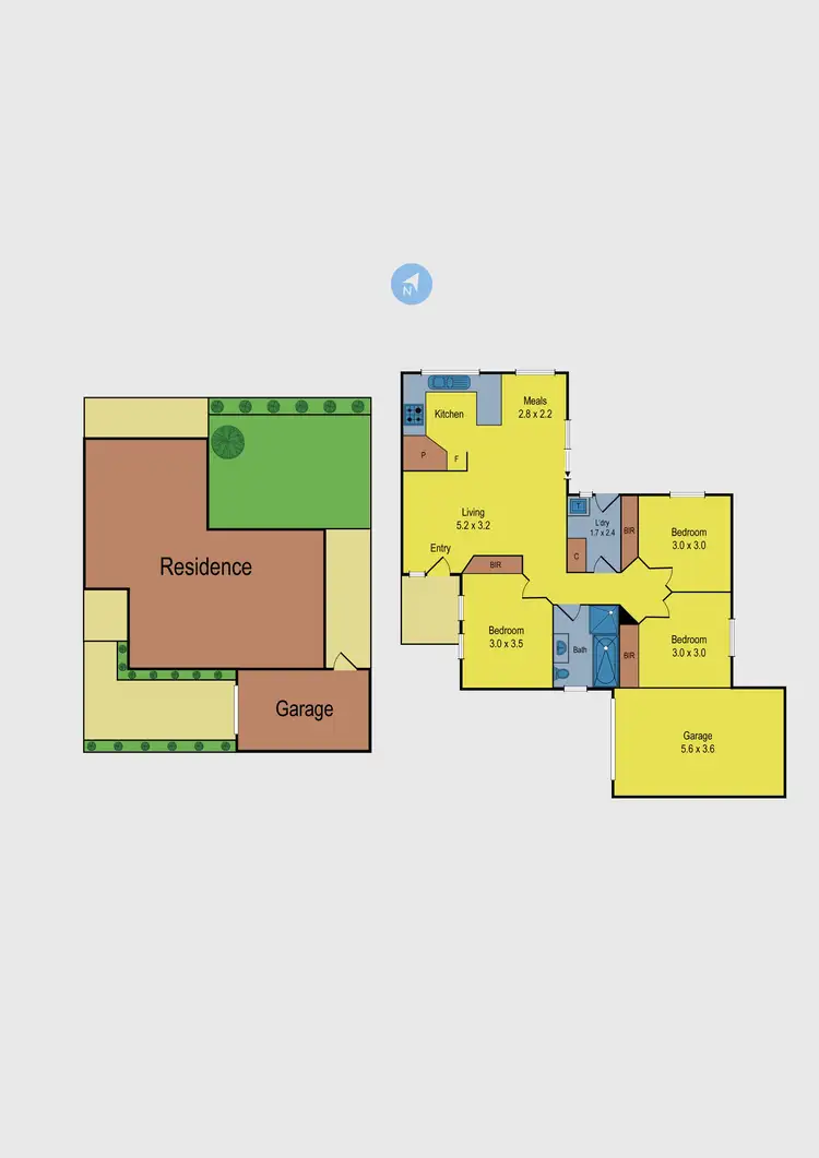 Floorplan of Homely unit listing, 3/72 Maude Avenue, Glenroy VIC 3046