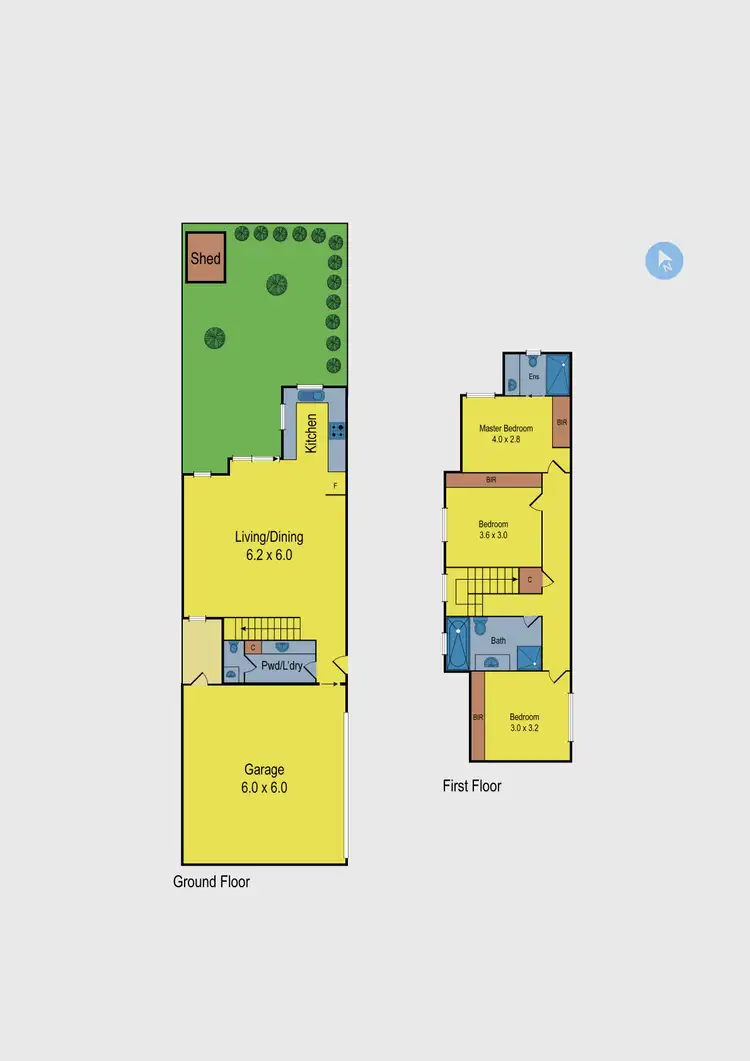 Floorplan of Homely townhouse listing, 2/336 Buckley Street, Essendon VIC 3040