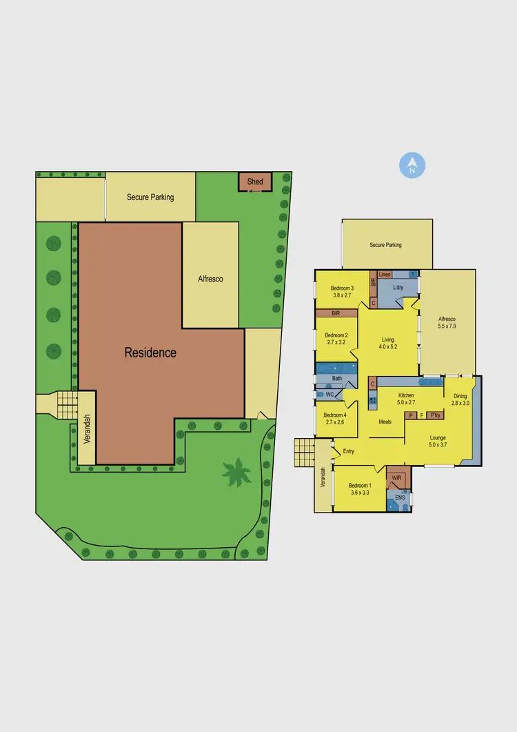 Floorplan of Homely house listing, 14 Kitson Crescent, Airport West VIC 3042
