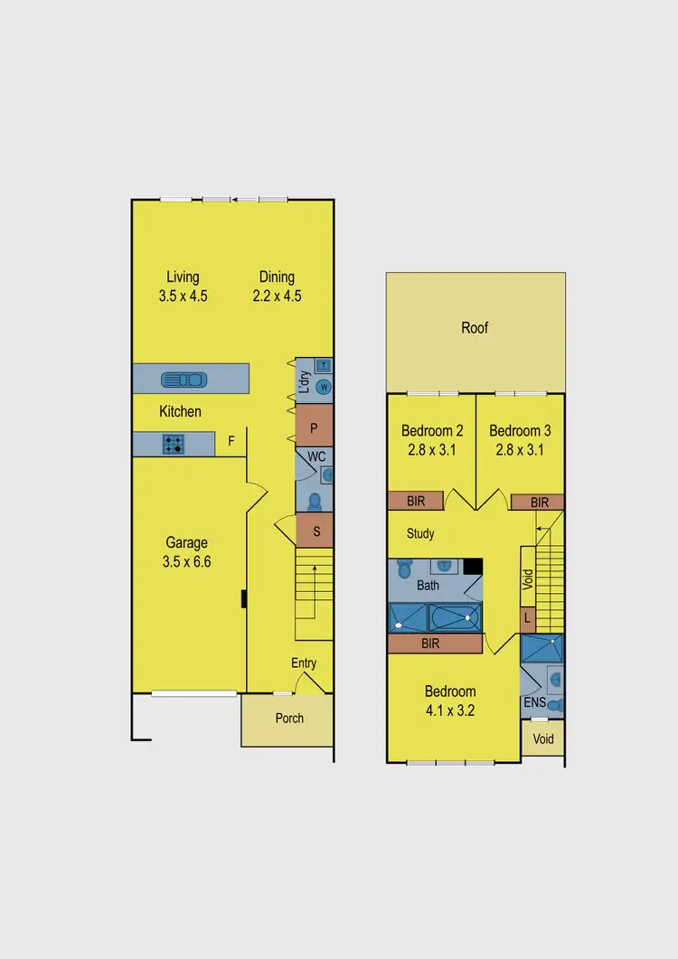 Floorplan of Homely townhouse listing, 11 Haven Crescent, Ascot Vale VIC 3032