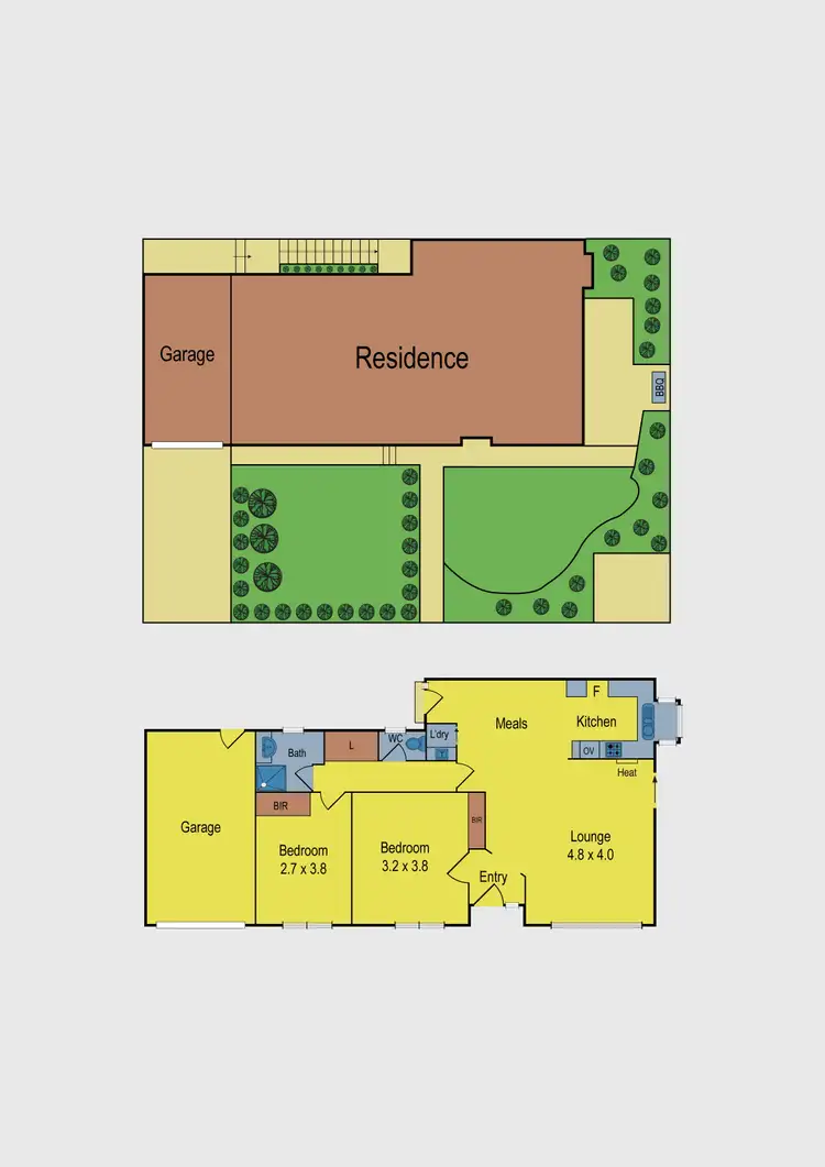 Floorplan of Homely unit listing, 1/60 Bolingbroke Street, Pascoe Vale VIC 3044