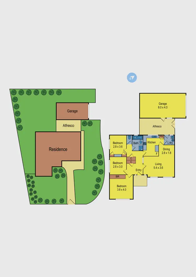 Floorplan of Homely house listing, 18 Woodstock Drive, Gladstone Park VIC 3043