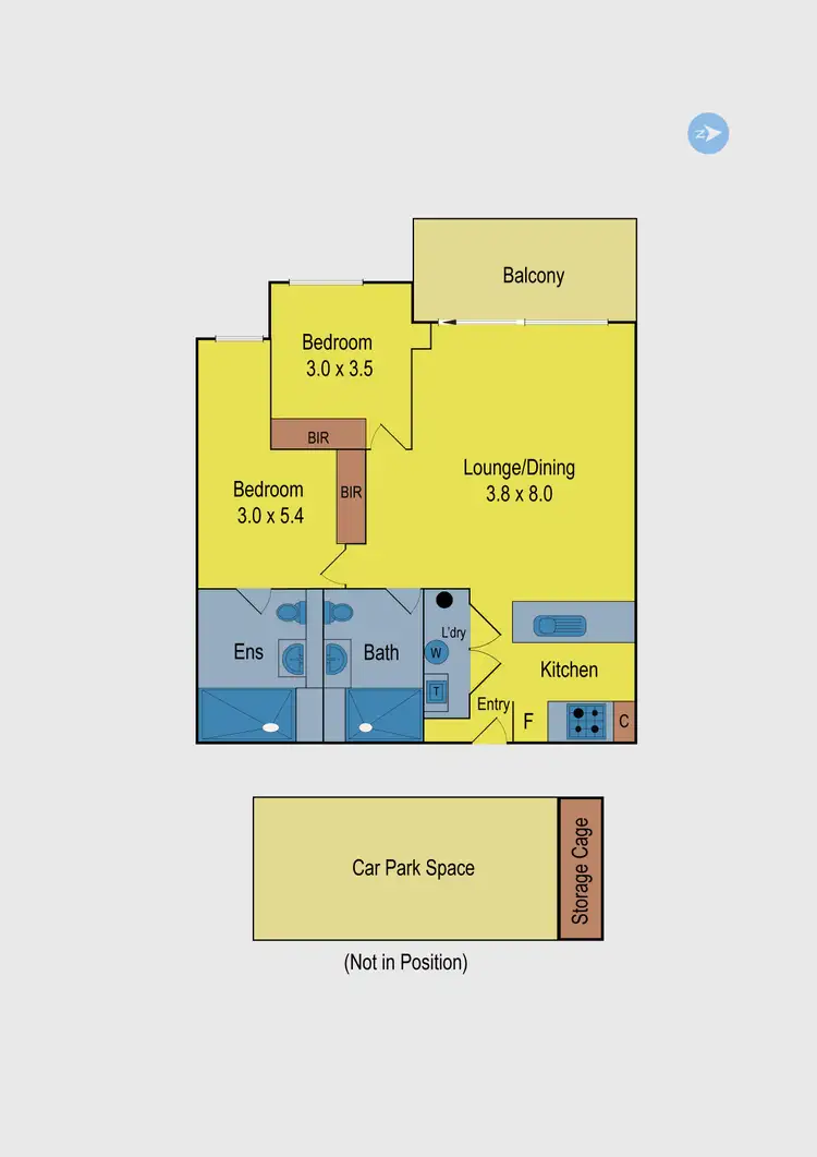 Floorplan of Homely apartment listing, 304/1-31 Lux Way, Brunswick VIC 3056