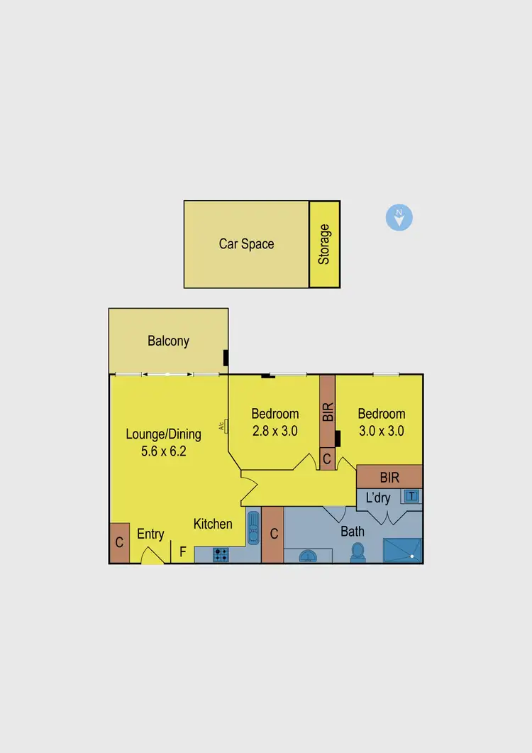 Floorplan of Homely apartment listing, 21/20 French Street, Footscray VIC 3011