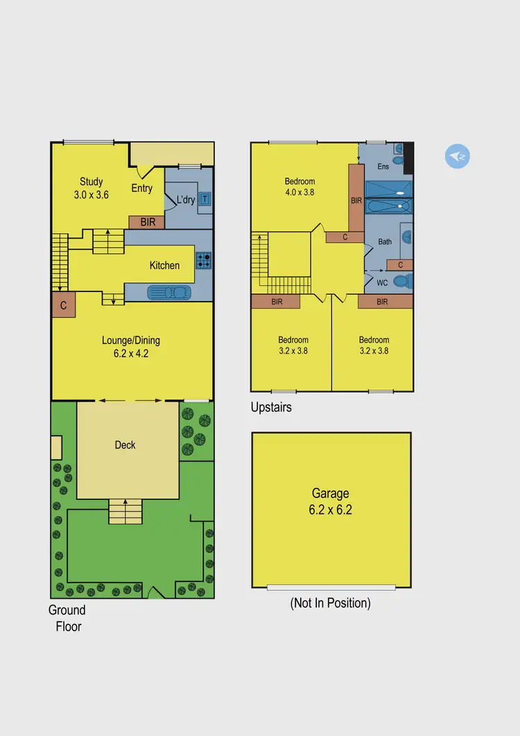 Floorplan of Homely townhouse listing, 3/77 Coghlan Street, Niddrie VIC 3042