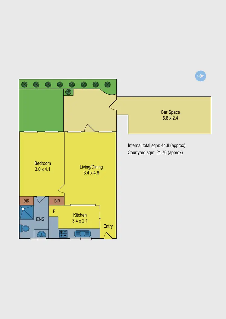 Floorplan of Homely unit listing, 3/697 Park Street, Brunswick VIC 3056