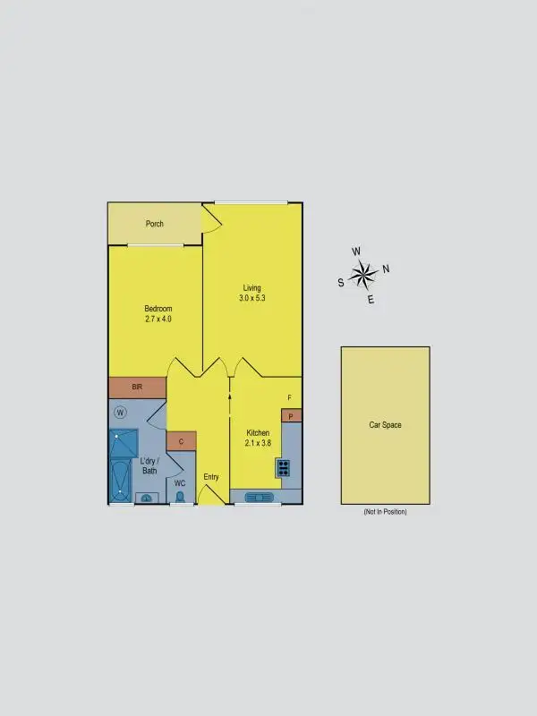 Floorplan of Homely unit listing, 2/20 Fitzgerald Road, Essendon VIC 3040