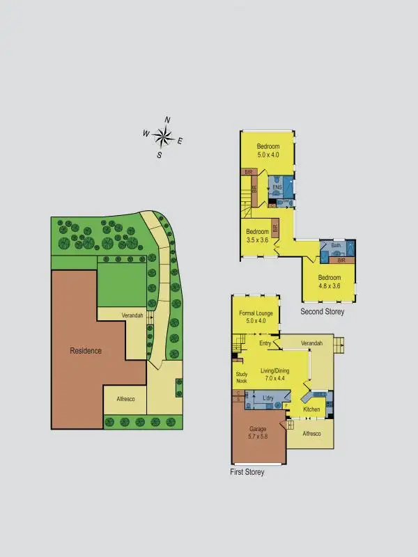 Floorplan of Homely townhouse listing, 1 Outlook Way, Sunbury VIC 3429
