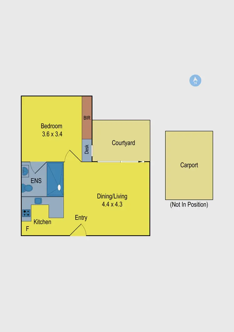 Floorplan of Homely unit listing, 13/300 Racecourse Road, Flemington VIC 3031