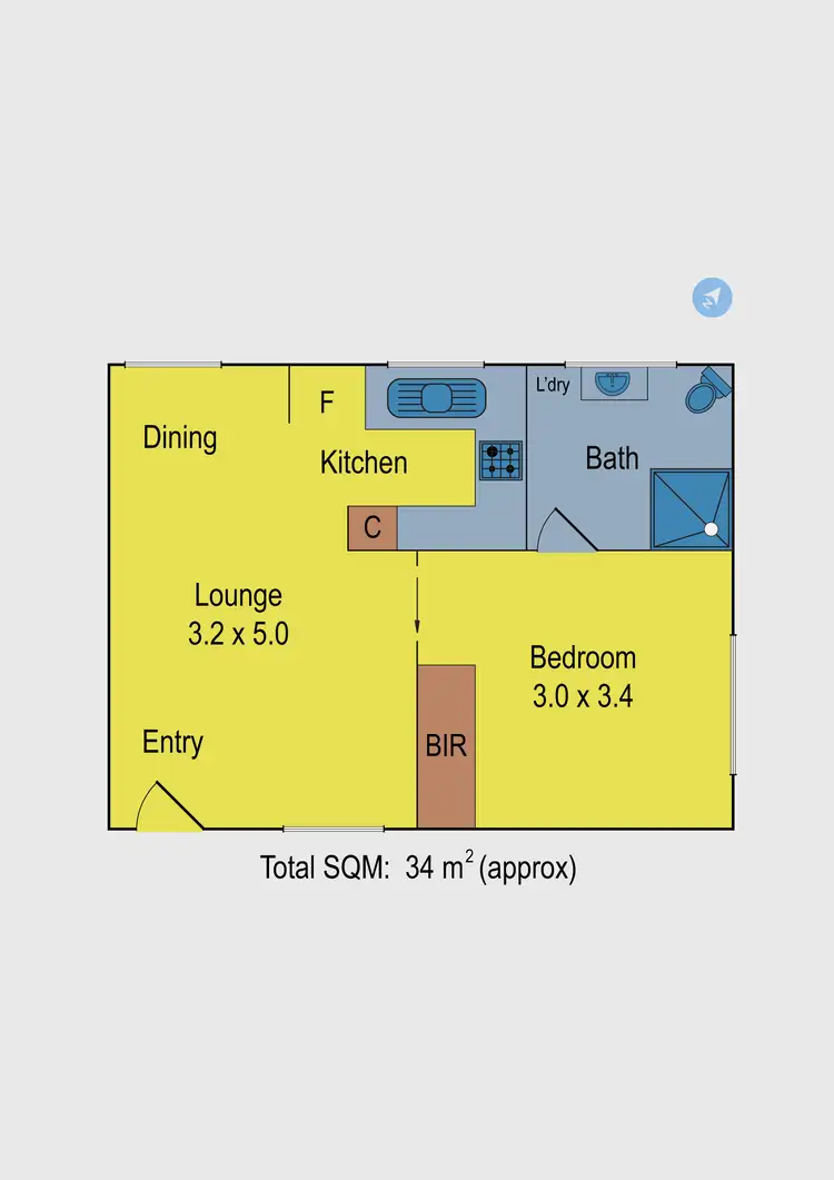 Floorplan of Homely apartment listing, 4/32 Pearson Street, Brunswick West VIC 3055